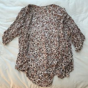 light weight flower pattern cardigan- medium